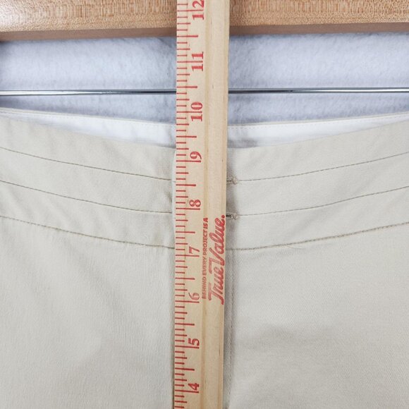 Banana Republic Pants Womens 6 Cream Stretch Capri Cropped Mid Rise Casual - Picture 5 of 11